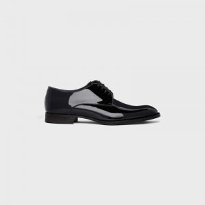 Black Celine TUXEDO DERBY in Patent calfskin Loafers | CL-591882