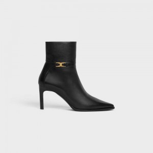 Black Celine VERNEUIL WITH TRIOMPHE in Calfskin Boots | CL-592493