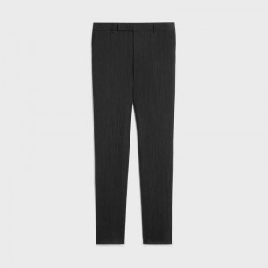 Black & White Celine classic in striped wool Trousers | CL-592024