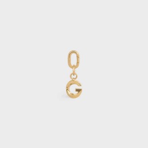 Gold Celine G CHARM in Brass Leather Goods Accessories | CL-592928