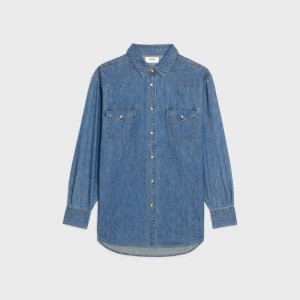 UNION OCEAN WASH Celine WESTERN IN UNION OCEAN WASH DENIM Shirts | CL-592153