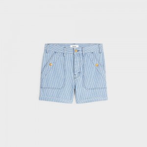 WAVE WASH Celine suzanne in cotton hickory Shorts | CL-592745