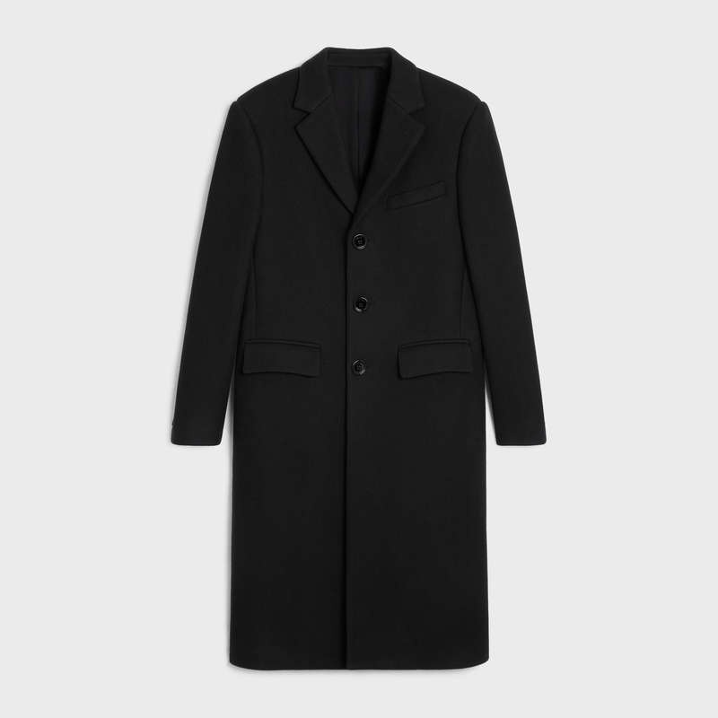 Black Celine Boxy in felt Coats | CL-591978