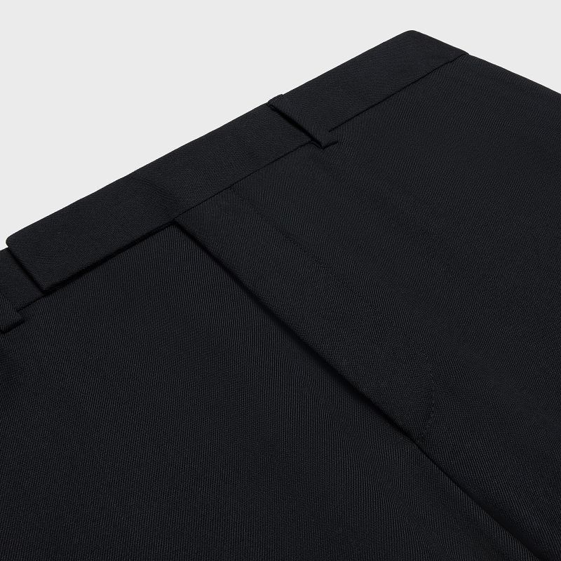 Black Celine CLASSIC IN WOOL GABARDINE Trousers | CL-592020