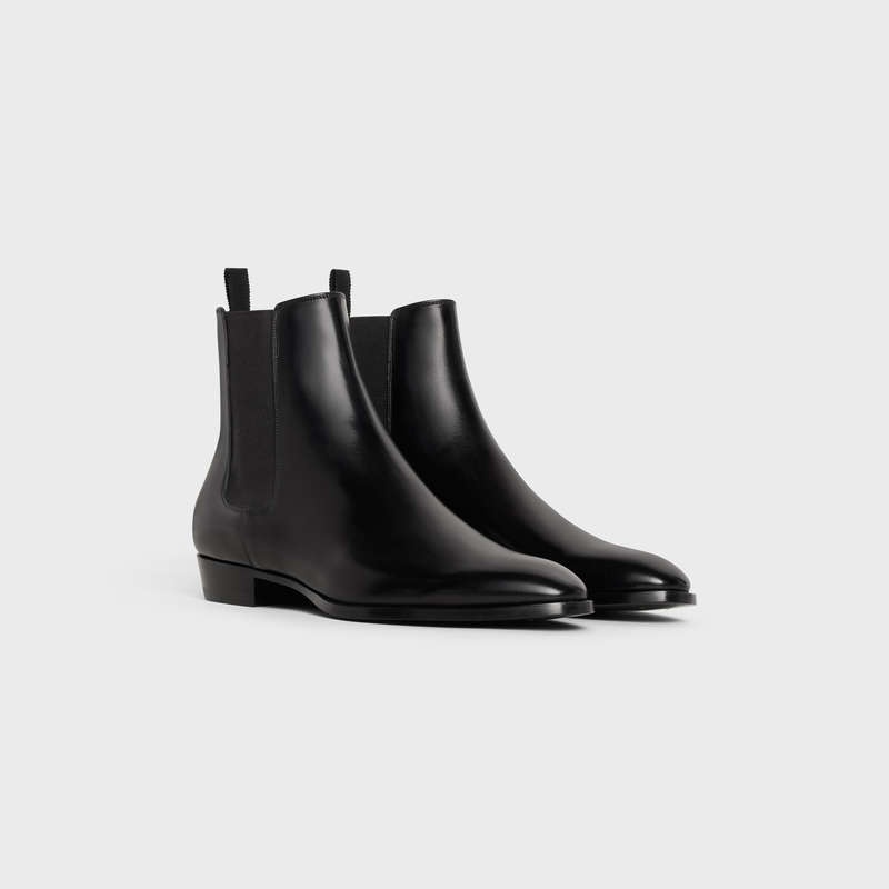 Black Celine DRUGSTORE CHELSEA in Shiny calfskin Boots | CL-591868