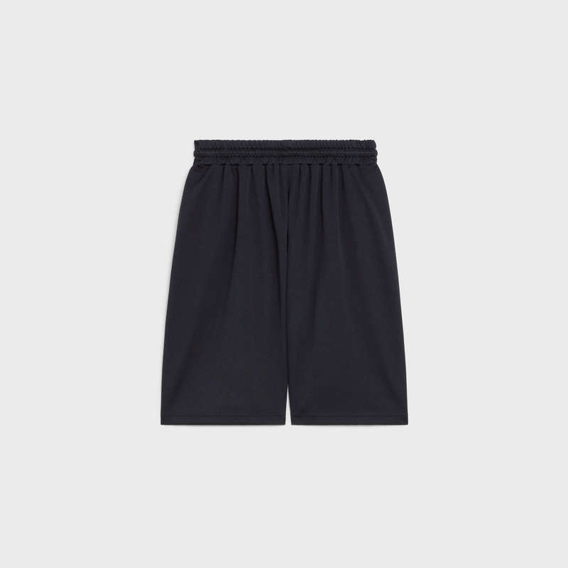 Black Celine REVERSIBLE OVERSIZED IN JERSEY Shorts | CL-592078