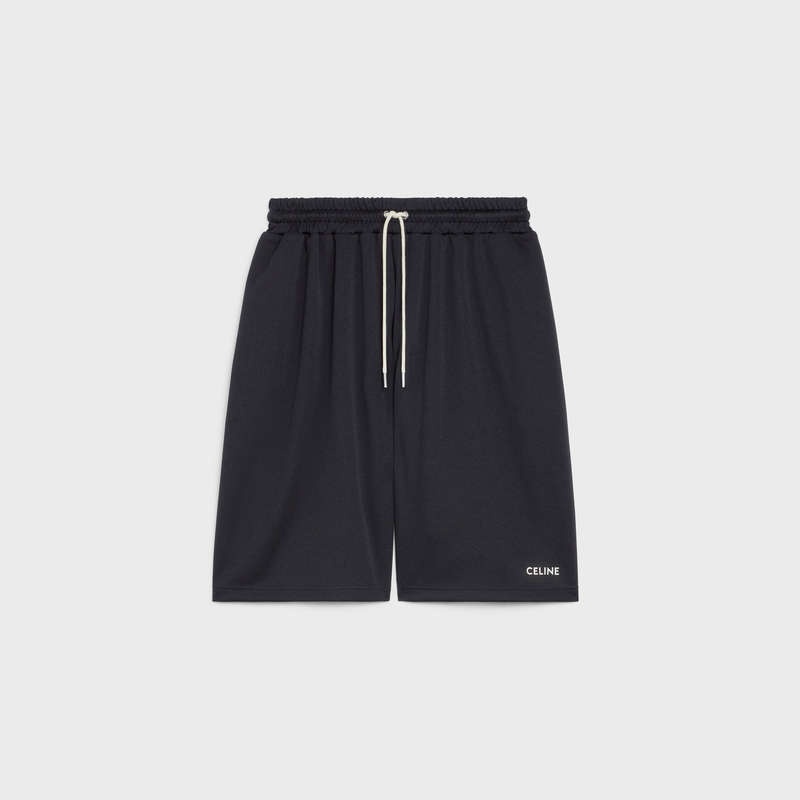 Black Celine REVERSIBLE OVERSIZED IN JERSEY Shorts | CL-592078