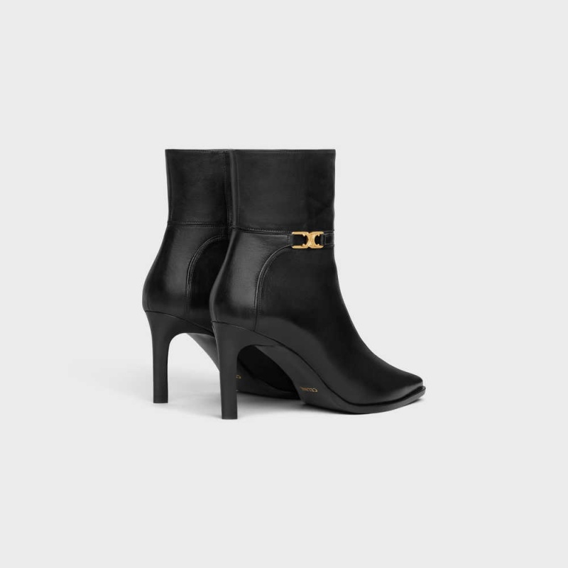 Black Celine VERNEUIL WITH TRIOMPHE in Calfskin Boots | CL-592493