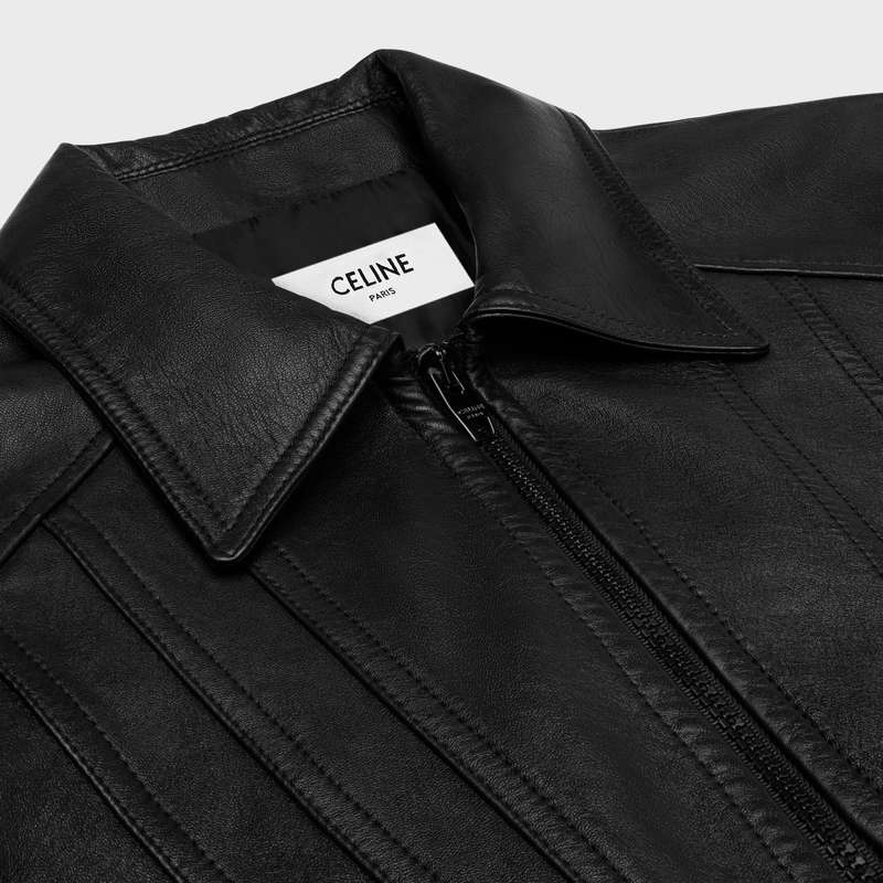 Black Celine straight blouson in soft Leather | CL-591919