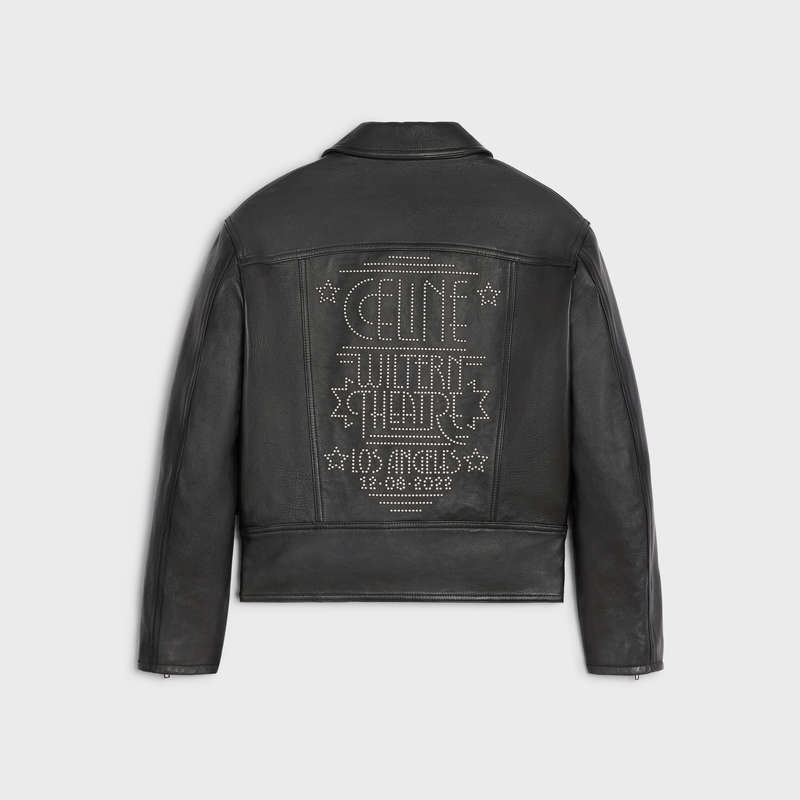 Black Celine wiltern blouson in soft Leather | CL-591915