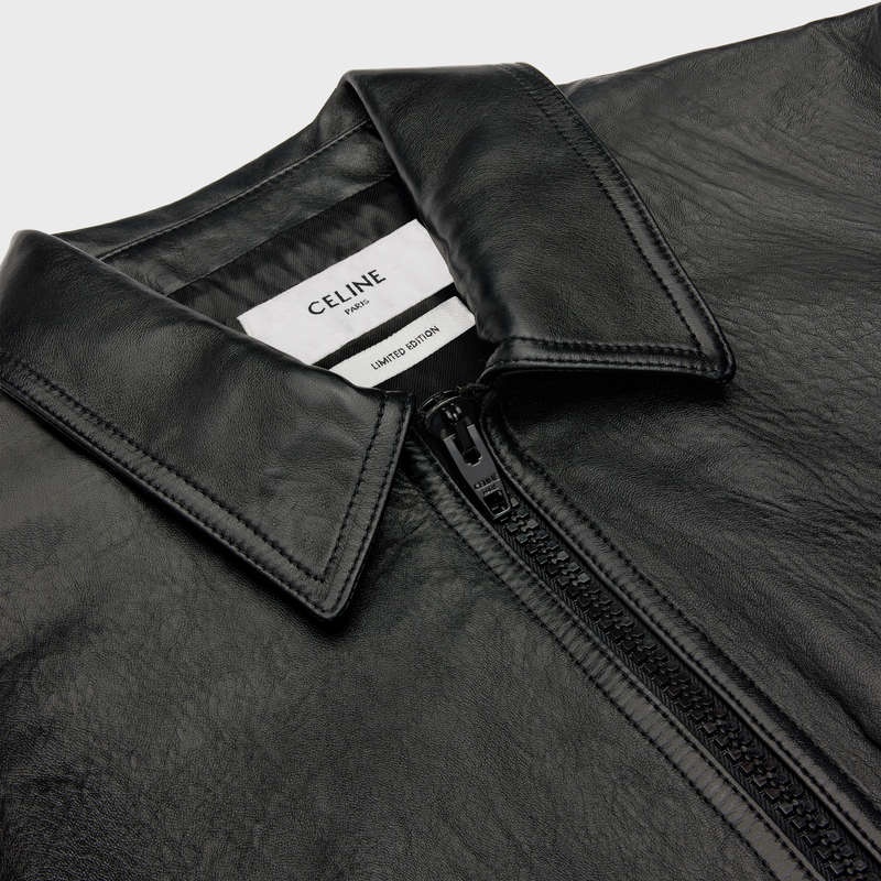 Black Celine wiltern blouson in soft Leather | CL-591915