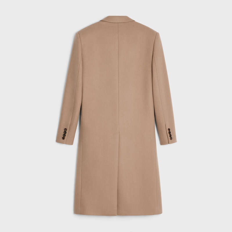 DARK CAMEL Celine boxy in cashmere cloth Coats | CL-591980