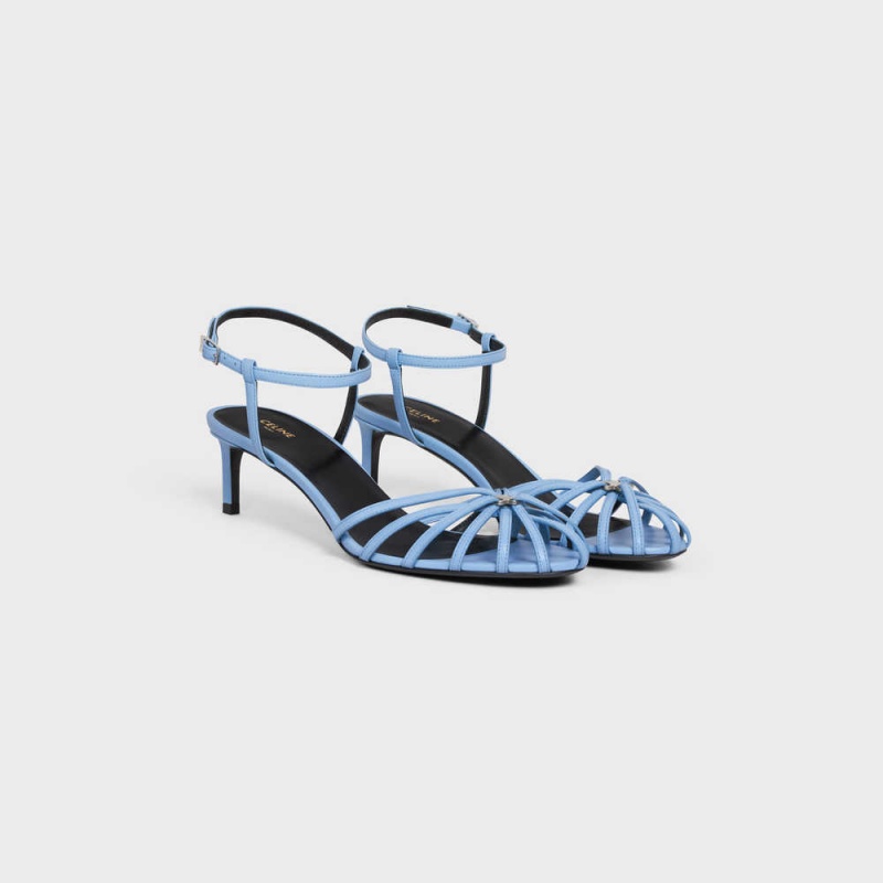 Light blue Celine TRIOMPHE in CALFSKIN Sandals | CL-592602