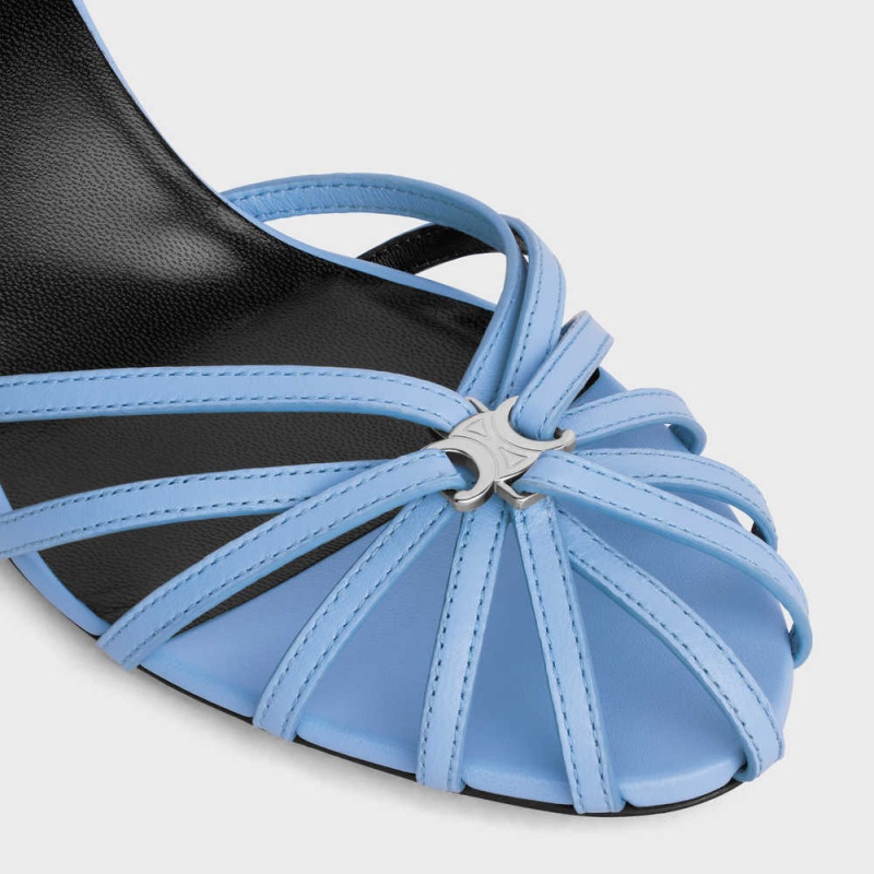 Light blue Celine TRIOMPHE in CALFSKIN Sandals | CL-592602