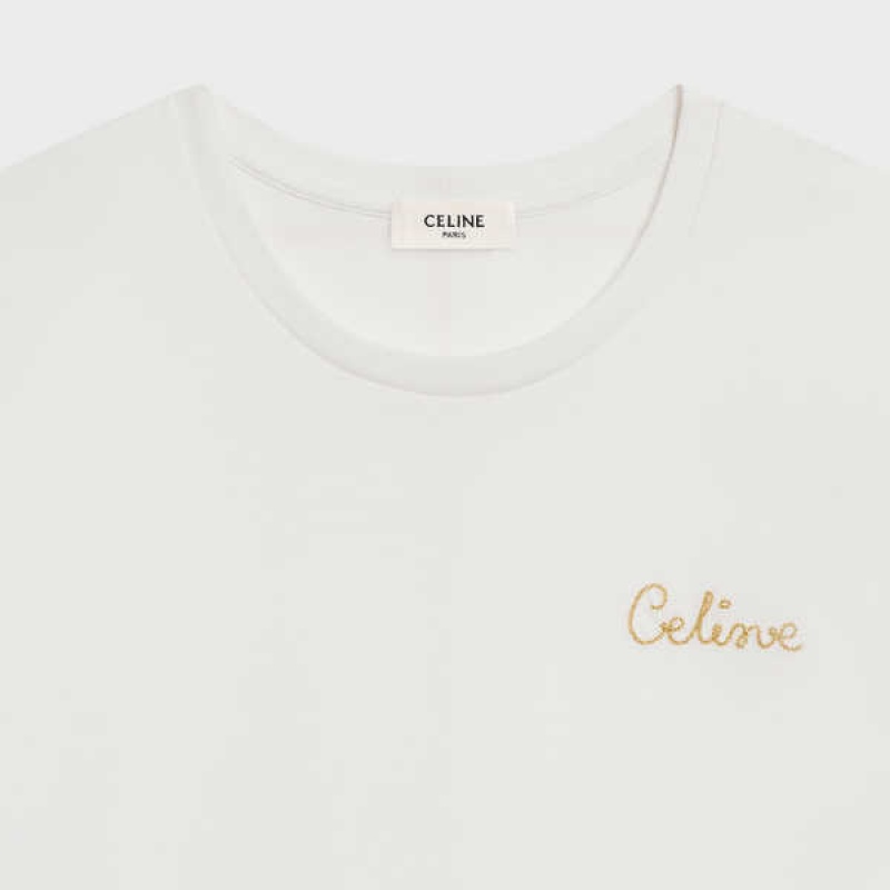 Off White Celine embroidered in cotton Shirts | CL-592838