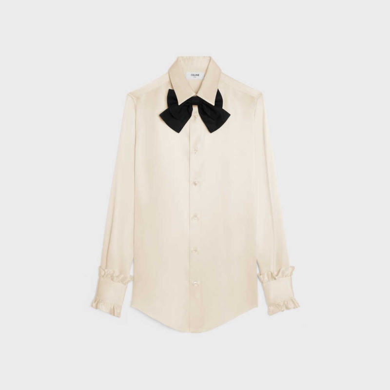 Off White Celine romy in satin silk Shirts | CL-592816