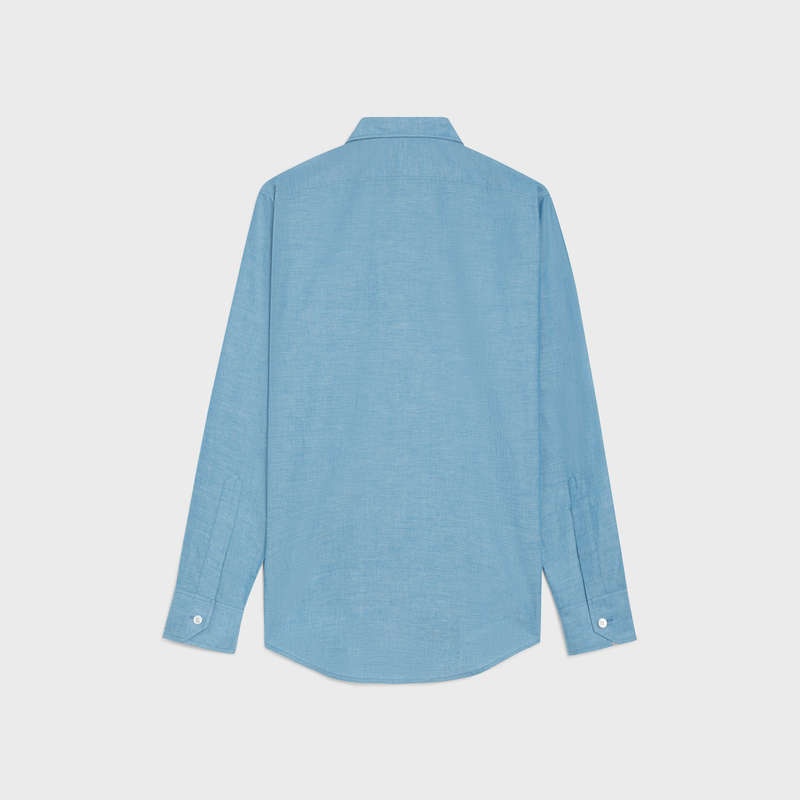 RINSED Celine loose carnaby in chambray cotton Shirts | CL-592170